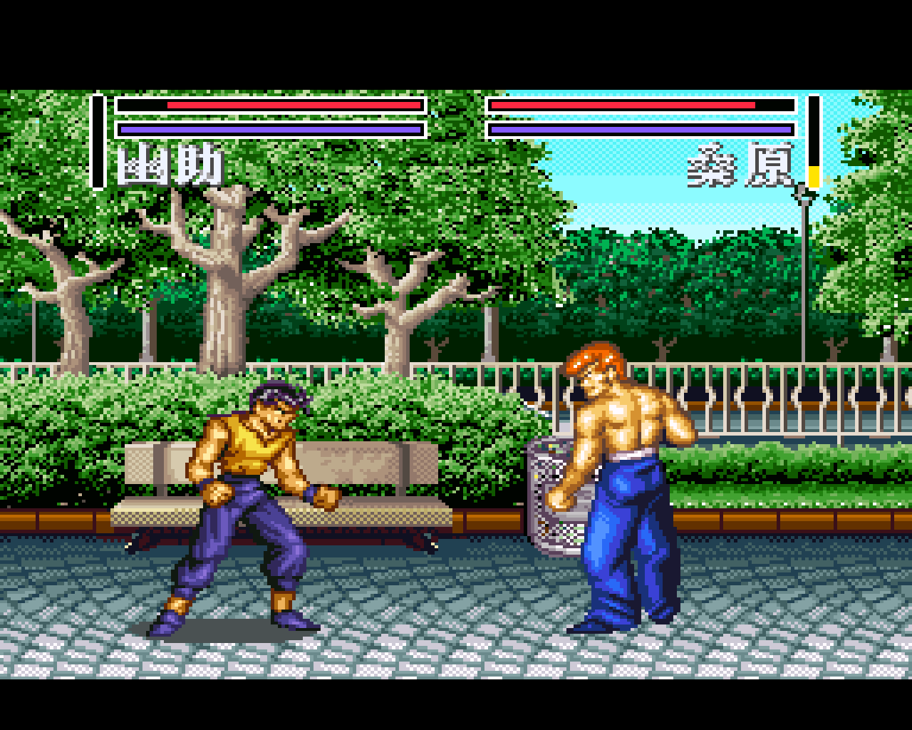 Final Fight 1 SNES. Lutas no trem! 